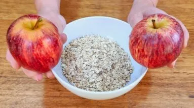 Misture AVEIA E MAÇÃ e vai VICIAR nessa DELÍCIA! Sem Açúcar, Farinha, Leite e Ovo - Fácil e Rápido