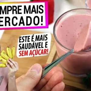BANANA E MORANGO, MISTURE ASSIM NA PANELA! NUNCA MAIS COMPRE NO MERCADO! SEM AÇÚCAR, MAIS SAUDÁVEL!