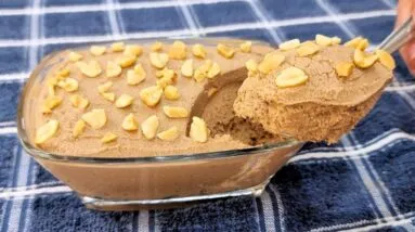 SÓ 2 MIN, 3 INGREDIENTES e BAIXA EM CARBOIDRATOS! Delícia SEM AÇÚCAR, Fácil, Saudável e + Proteínas