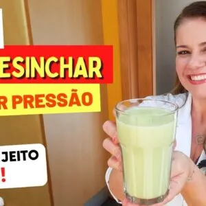 Suco para DESINCHAR e BAIXAR A PRESSÃO ALTA - LOW CARB, Muitas Fibras, Fácil, Rápido e Gostoso