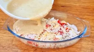 SUBSTITUA O JANTAR, Delícia com POUCAS CALORIAS e FÁCIL! É só misturar e pôr no forno!