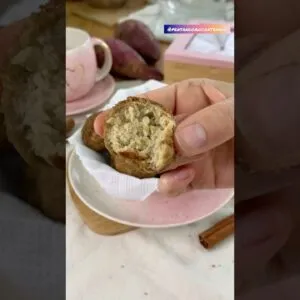 Agora só faço bolinho de chuva assim! Que saudável! Sem fritura, sem açúcar, sem leite e sem glúten