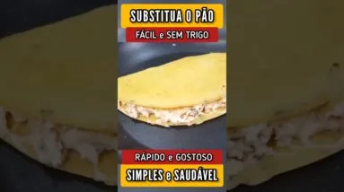 SUBSTITUA O PÃO, Sem Trigo, Fácil, Rápido e Delicioso (Na Frigideira e Poucos Ingredientes)