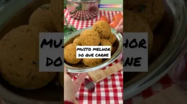 Muito MELHOR QUE CARNE! Mais barato, rico em proteína e mais saudável! Faço sempre isso!