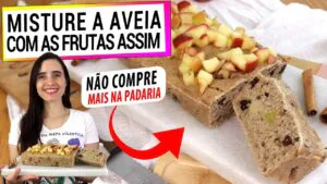 TEM AVEIA? SEM AÇÚCAR, NÃO COMPRE MAIS NA PADARIA! ESTE LANCHE SAUDÁVEL É FÁCIL E SAUDÁVEL!