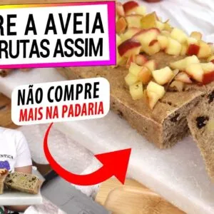 TEM AVEIA? SEM AÇÚCAR, NÃO COMPRE MAIS NA PADARIA! ESTE LANCHE SAUDÁVEL É FÁCIL E SAUDÁVEL!
