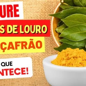 Misture FOLHAS DE LOURO com AÇAFRÃO e Veja o que ACONTECE com Você! (Use Assim)