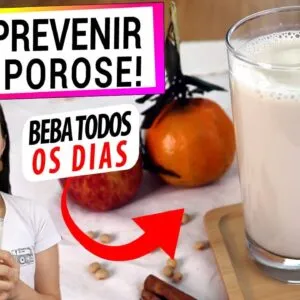 ESTA BEBIDA PREVINE OSTEOPOROSE! É FÁCIL, SAUDÁVEL, E TEM AMPLOS BENEFÍCIOS! VEGANA SEM LACTOSE!