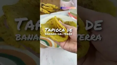 Tapioca feita de banana! Só um ingrediente! Descubra o segredo!
