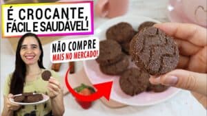 ESTE BISCOITO DE CHOCOLATE É SAUDÁVEL DE VERDADE! PARE DE COMPRAR NO SUPERMERCADO! VEJA COMO É FÁCIL