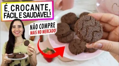 ESTE BISCOITO DE CHOCOLATE É SAUDÁVEL DE VERDADE! PARE DE COMPRAR NO SUPERMERCADO! VEJA COMO É FÁCIL