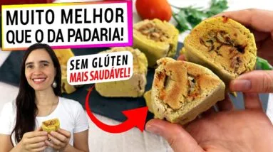 MUITO MELHOR QUE CARNE! NUNCA MAIS COMPRE NA PADARIA! SEM GLÚTEN, VEGANO, MAIS SAUDÁVEL!