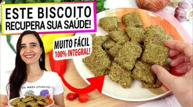 ADEUS INTESTINO PRESO COM ESTE BISCOITO FÁCIL SUPER SAUDÁVEL! SEM GLÚTEN, VEGANO E INTEGRAL!