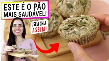 MISTURE ASSIM A CHIA PARA O PÃO MAIS SAUDÁVEL DA SUA VIDA! SEM GLÚTEN, VEGANO, 100% GRÃOS!