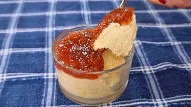 Só 3 MIN, 3 INGREDIENTES e SEM AÇÚCAR! Poucas Calorias e Carboidratos, Rico em Proteínas e Fácil!