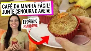 SE TEM AVEIA E CENOURA, JUNTE ASSIM PARA UM CAFÉ DA MANHÃ FÁCIL E SAUDÁVEL! FICA SUPER FOFINHO!