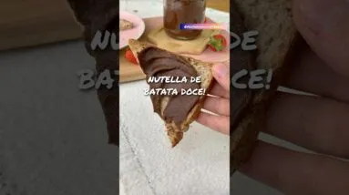 Nutella de batata doce! 👀😱 Fácil, saudável e muito saborosa!