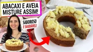 SE TEM AVEIA, MISTURE COM O ABACAXI ASSIM! SAUDÁVEL, É PERFEITO PARA O LANCHE DA TARDE!