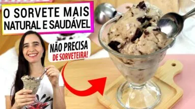 SORVETE NATURAL SEM AÇÚCAR FÁCIL E SEM SORVETEIRA! VEGANO, SEM LACTOSE, ULTRA CREMOSO!