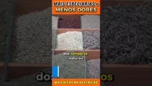 Mais Especiarias e Menos Dores