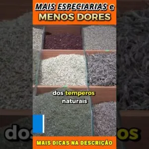 Mais Especiarias e Menos Dores