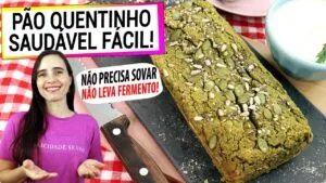 PÃO QUENTINHO SAUDÁVEL FÁCIL! SEM GLÚTEN E VEGANO! SÓ MISTURE ASSIM E TÁ PRONTO!