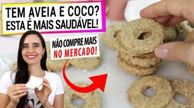 AVEIA E COCO, MISTURE ASSIM E NÃO COMPRE MAIS NO MERCADO! MUITO MAIS SAUDÁVEL E SEM AÇÚCAR!