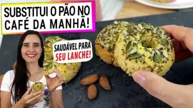LANCHE MAIS SAUDÁVEL, SUBSTITUI O PÃO NO CAFÉ DA MANHÃ! SEM GLÚTEN, VEGANO, FÁCIL PARA O DIA A DIA!