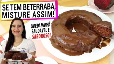 SE TEM BETERRABA, MISTURE ASSIM COM A AVEIA PARA ESTE LANCHE SAUDÁVEL! CAFÉ DA MANHÃ PERFEITO!