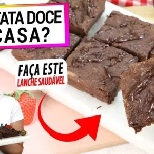 TEM BATATA DOCE? JUNTE ASSIM COM CHOCOLATE E DESCUBRA ESTE LANCHE SAUDÁVEL FÁCIL PRA QUALQUER HORA!