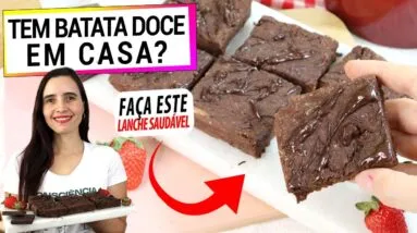 TEM BATATA DOCE? JUNTE ASSIM COM CHOCOLATE E DESCUBRA ESTE LANCHE SAUDÁVEL FÁCIL PRA QUALQUER HORA!