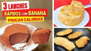 3 RECEITAS de 5 MIN com BANANA! Sem Açúcar e Trigo, Fáceis, Poucas Calorias e Saudáveis