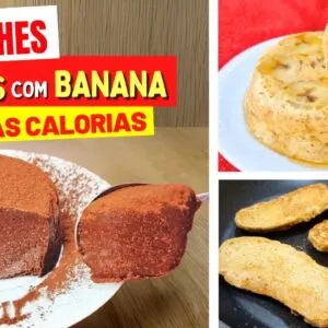 3 RECEITAS de 5 MIN com BANANA! Sem Açúcar e Trigo, Fáceis, Poucas Calorias e Saudáveis