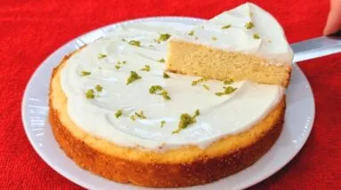 Fácil e quase SEM CARBOIDRATOS! Bolo de Limão Rápido, Fofinho e Saudável (Sem Açúcar e Trigo)