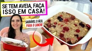SE TEM AVEIA, MISTURE ASSIM PARA O MAIS FÁCIL E SAUDÁVEL LANCHE DA TARDE! SEM GLÚTEN, VEGANO!