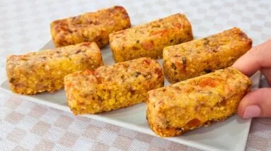 Só 4 INGREDIENTES! Lanche MARAVILHOSO, BARATO e SAUDÁVEL - Poucas Calorias e Sem Trigo