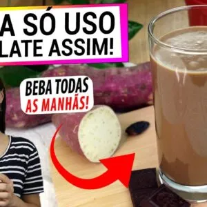 SE FOSSE VOCÊ SO USARIA CHOCOLATE ASSIM AGORA! BEBA TODAS AS MANHÃS! INTESTINO SAUDÁVEL DE VERDADE!