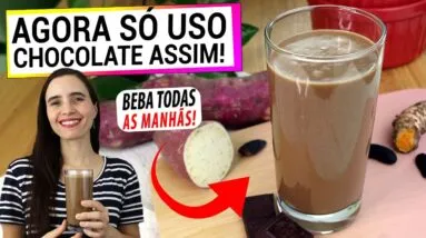 SE FOSSE VOCÊ SO USARIA CHOCOLATE ASSIM AGORA! BEBA TODAS AS MANHÃS! INTESTINO SAUDÁVEL DE VERDADE!