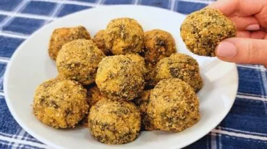 Salgadinho DELICIOSO e SAUDÁVEL - SEM FARINHA E FRITURA! Lanche Maravilhoso, Fácil e Barato