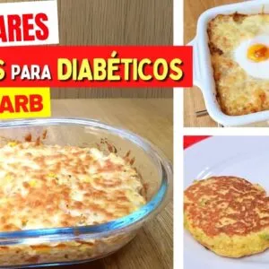3 JANTARES PARA DIABÉTICOS - Receitas LOW CARB, Rápidas, Fáceis, Saudáveis e Baratas