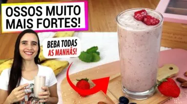 BEBA TODAS AS MANHÃS PARA OSSOS MAIS FORTES! RICA EM CÁLCIO, SEM LACTOSE E VEGANA, TE CONTO O SEGRED
