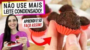 MUITO MELHOR QUE BRIGADEIRO, NÃO USE LEITE CONDENSADO! APRENDI E NÃO PARO DE FAZER! ZERO AÇÚCAR!