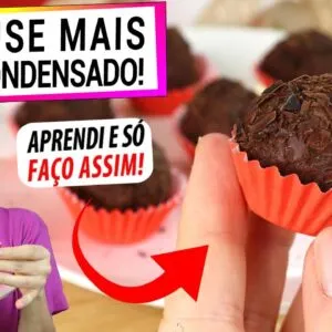 MUITO MELHOR QUE BRIGADEIRO, NÃO USE LEITE CONDENSADO! APRENDI E NÃO PARO DE FAZER! ZERO AÇÚCAR!