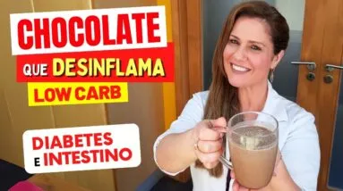 Chocolate Quente LOW CARB e ANTI-INFLAMATÓRIO, sabor PÃO DE MEL! Sem Açúcar e Leite, Poucas Calorias