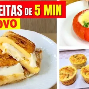 3 Receitas com OVO em 5 MIN! POUCAS CALORIAS e CARBOIDRATOS - Baratas, Fáceis, Low Carb