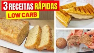 3 PÃES PARA DIABETES - LOW CARB, Rápidos, Deliciosos, Baratos, Fáceis e Saudáveis