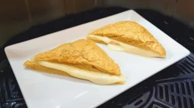 Na AIR FRYER, Só 3 INGREDIENTES - Substitua o Pão! Fácil, Barato, Leve e Saudável (Sem Trigo)