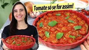 Use assim os tomates pra mais saúde! Fácil para o café, almoço ou jantar.  A receita mais saudável!