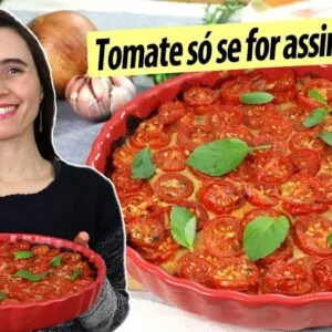 Use assim os tomates pra mais saúde! Fácil para o café, almoço ou jantar.  A receita mais saudável!