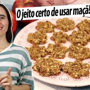 É tão saudável usar as maçãs assim no lanche! Fácil, poucos ingredientes! Sem glúten e sem açúcar!